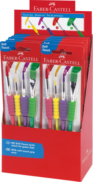 Faber Castell FC-481600 jeu de pinceaux en plastique 4 pièces