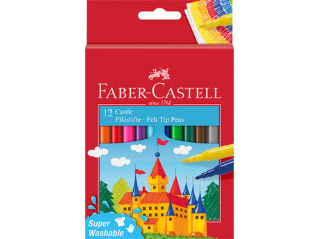 Faber Castell FC-554201 feutre 12 pièces étui en carton lavable