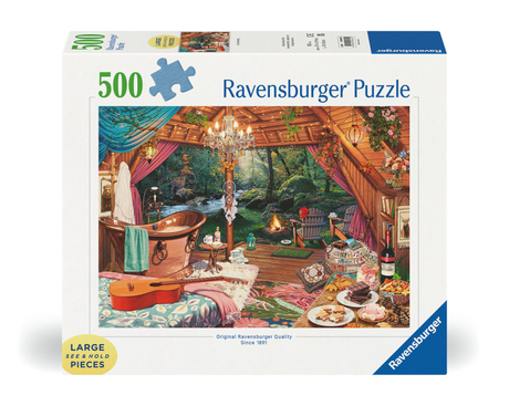 Ravensburger puzzle Cosy Glamping - puzzle - 500 pièces grand format