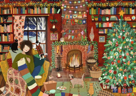 Ravensburger puzzle Noël 1000 pièces maison pour puzzle de Noël.