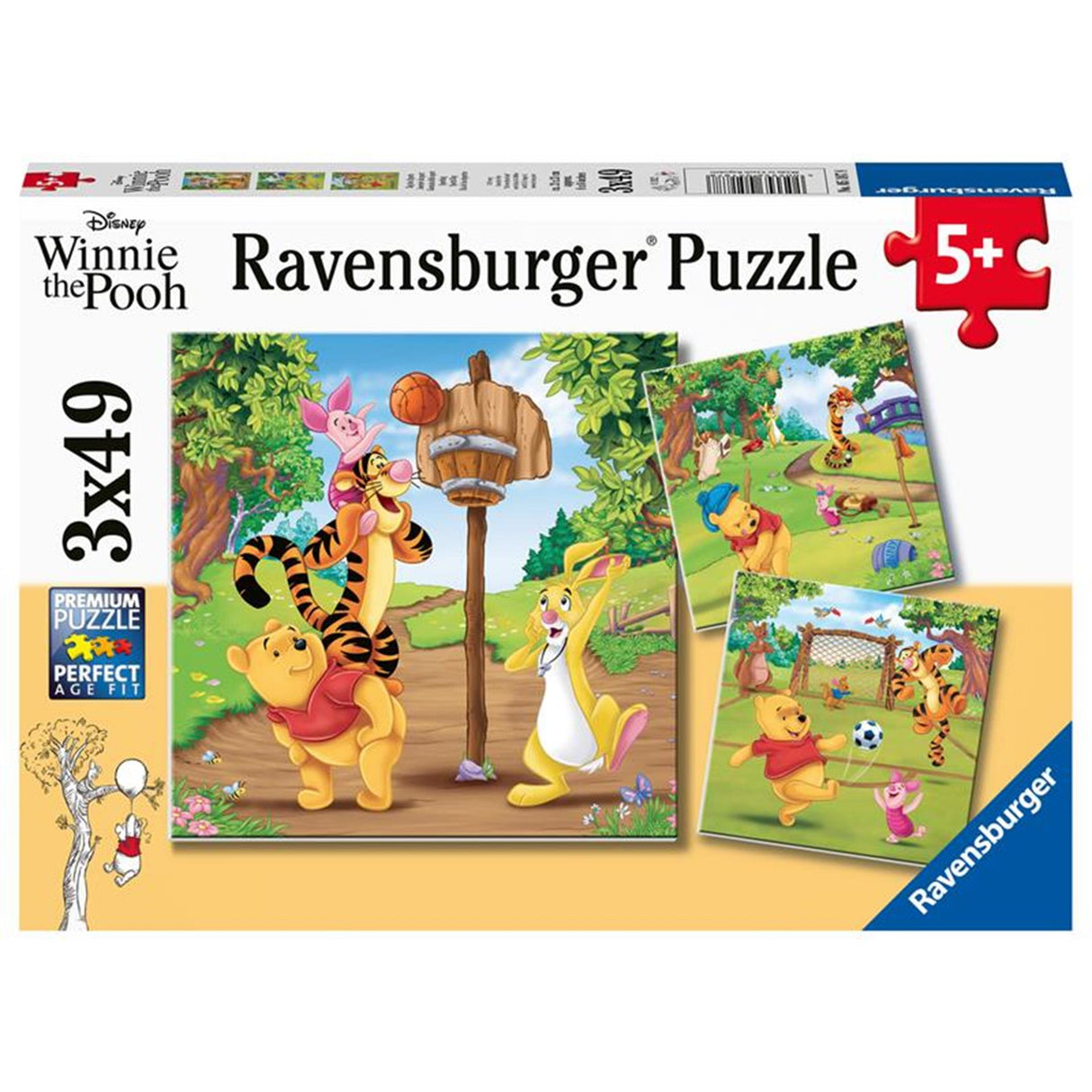 Ravensburger puzzle Disney Winnie l'ourson journée sportive - 3x49 pièces - puzzle enfant