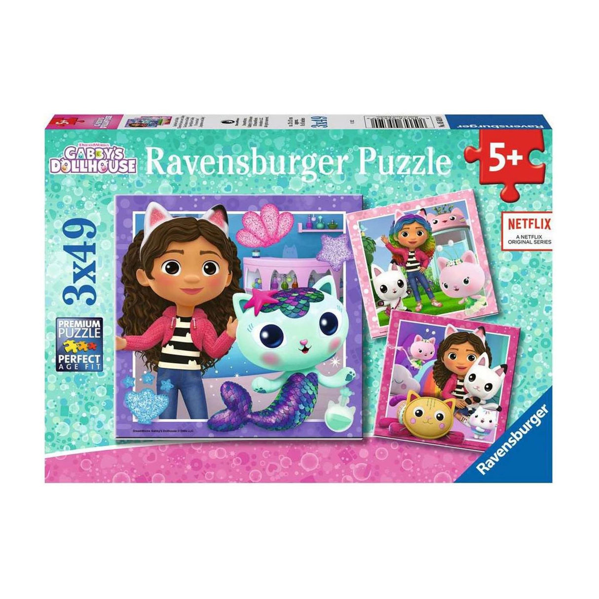 Ravensburger puzzle Maison de poupée de Gabby - puzzle - 3x49 pièces