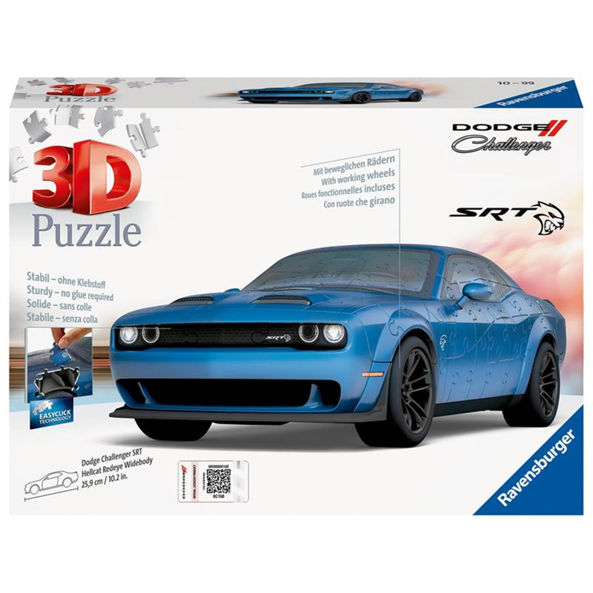 Ravensburger 3d Puzzle Dodge Challenger Hellcat Redeye