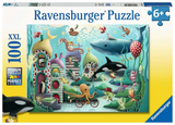 Ravensburger puzzle monde sous-marin magique - puzzle - 100 pièces