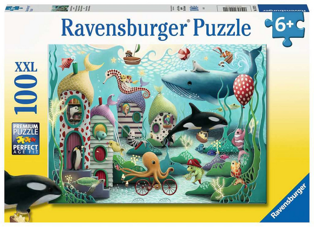 Ravensburger puzzle monde sous-marin magique - puzzle - 100 pièces