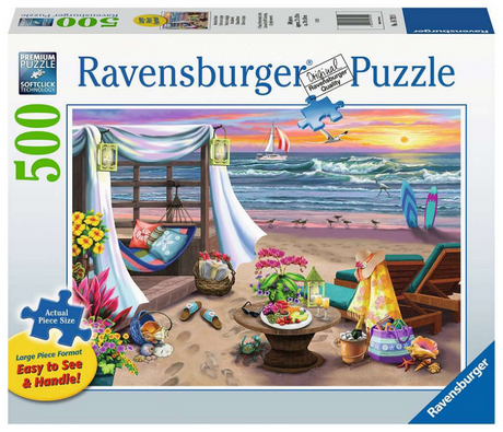 Ravensburger puzzle soirée plage - puzzle - 500 pièces