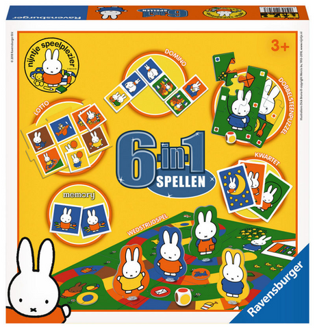 Jeux Ravensburger Miffy, 6en1