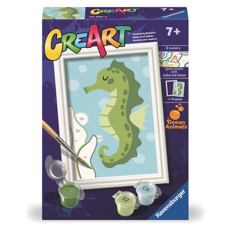 Ravensburger CreArt Peinture par numéros Hippocampe tendance