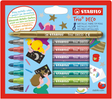 Stabilo trio déco - feutre métallique - avec pointe extra épaisse 3,0 mm - étui de 8 couleurs
