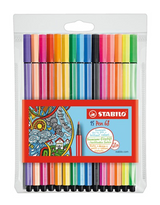 Stabilo pen 68 - feutre - lot de 15 pièces