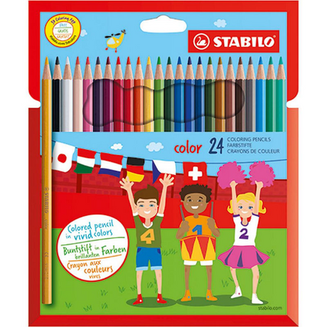 Stabilo color - crayon de couleur - set de 24 pièces