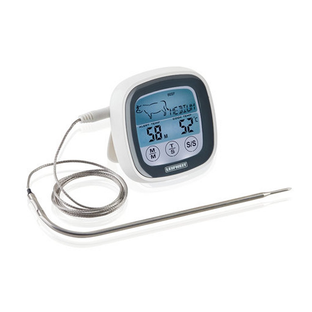 Leifheit 3223 Thermomètre numérique et barbecue Gris blanc