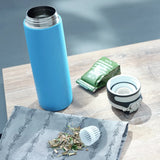 Leifheit Thermosfless Flip 600 ml de bleu d'eau