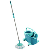 Leifheit 52102 Clean Twist Disc Mop Complete System avec roues bleu