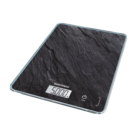 Balance de cuisine numérique Soehnle page compacte 300 aspect ardoise jusqu'à 10kg