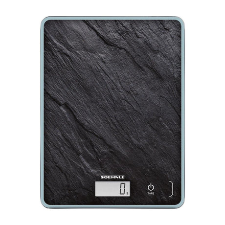 Balance de cuisine numérique Soehnle page compacte 300 aspect ardoise jusqu'à 10kg