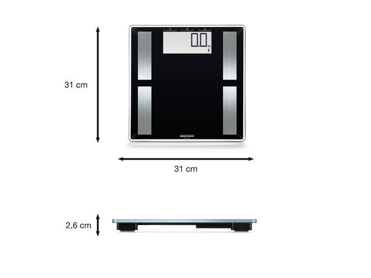 Soehnle Soehnle Body Analysis Scale Shape Sense Connect 50 180 kg svart