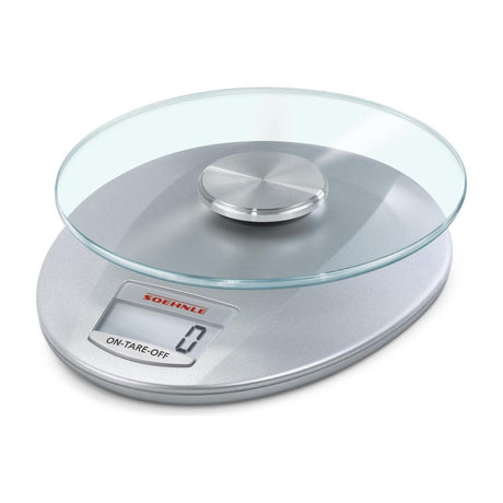 Balance de cuisine Soehnle roma - numérique - précision 1 gramme - jusqu'à 5 kg - argent