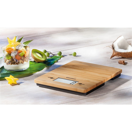 Balance de cuisine Leifheit Soehnle en bambou - numérique - précision 1 gramme - jusqu'à 5 kg