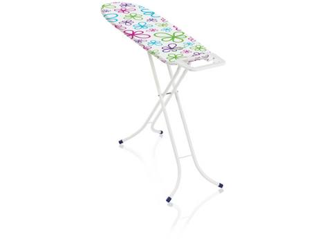 Leifheit table à repasser classic s basic - surface de repassage 110 x 30 cm - blanc - rose - bleu