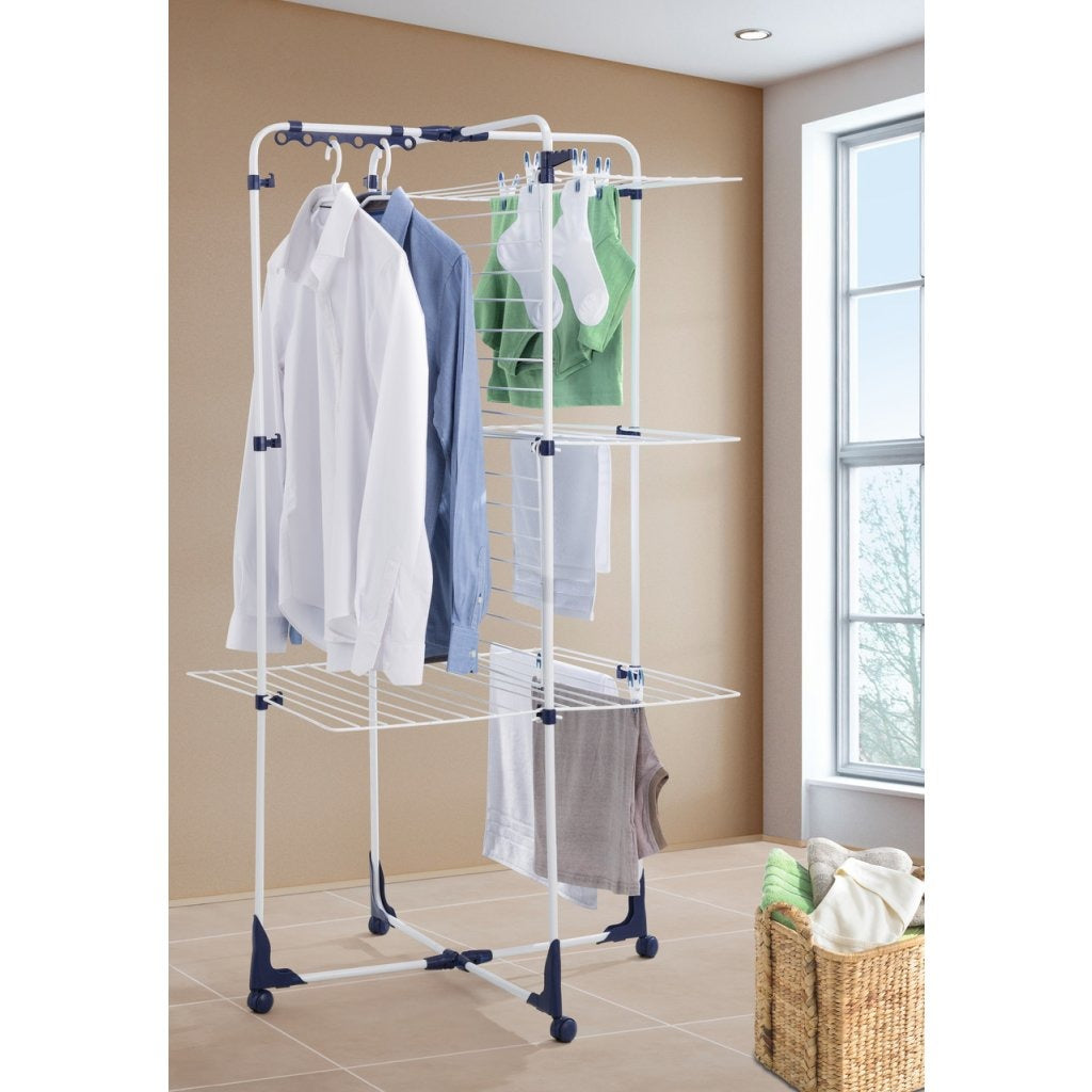 Leifheit Leifheit 81455 Tower 340 drying tower 146x69x73 cm blue white