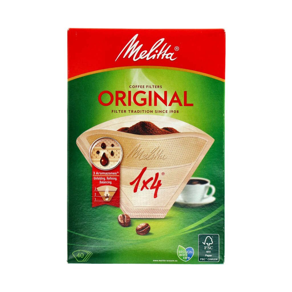 Melitta Melitta filtres 1x4 40 pièces brunes