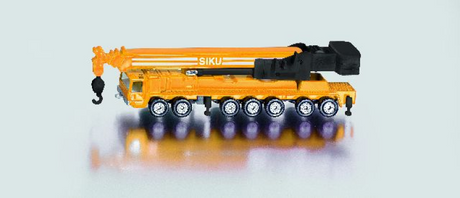 Siku 1623, méga lifter, métal plastique, jaune, bras de levage télescopique, supports extensibles
