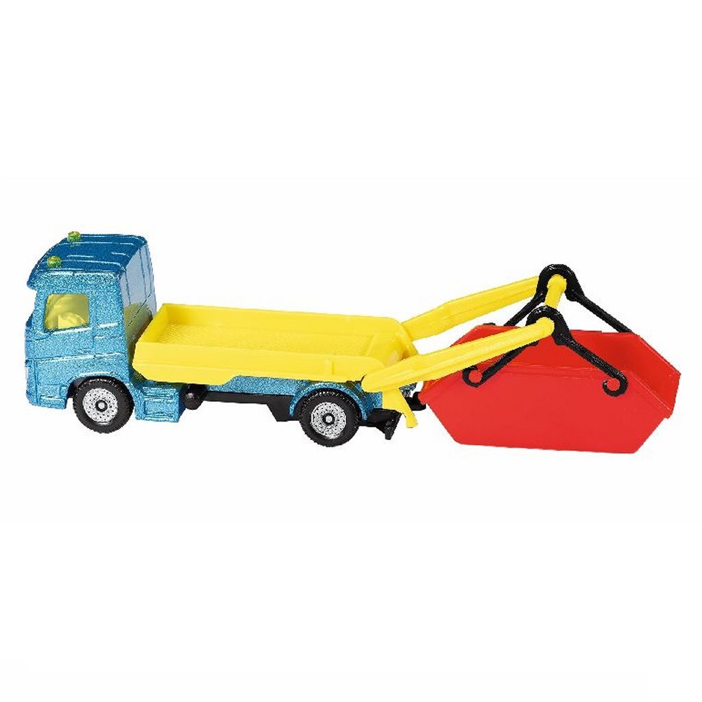 Siku 1695 Camion + Dreckskontainer an Trailer