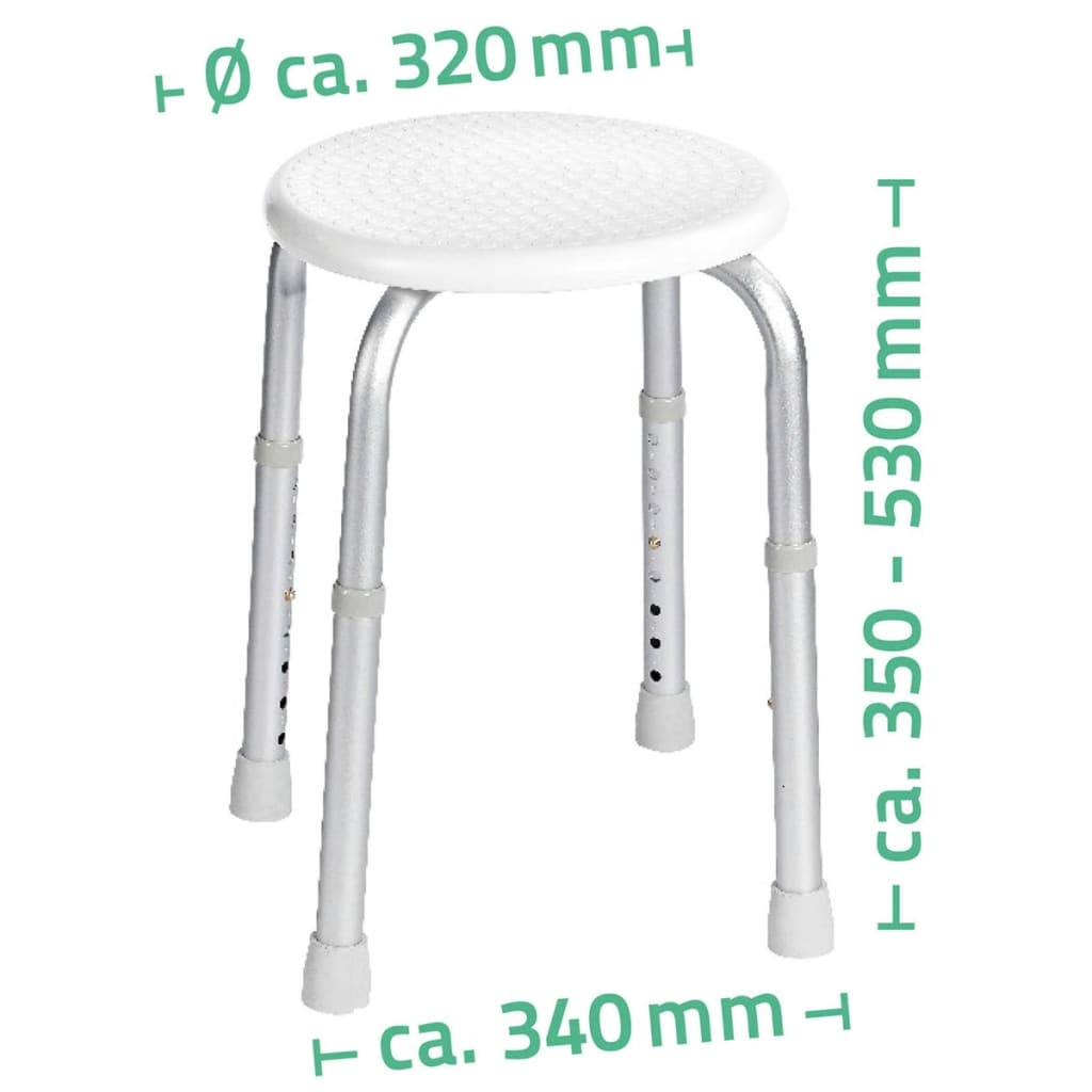 Ridder Ridder Salle de bain Round 110 kg Blanc A00603101