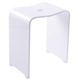 Tabouret de salle de bain ridder blanc à la mode