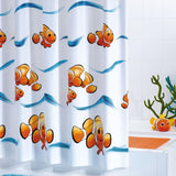 Rideau de douche ridder clown 180x200 cm vinyle
