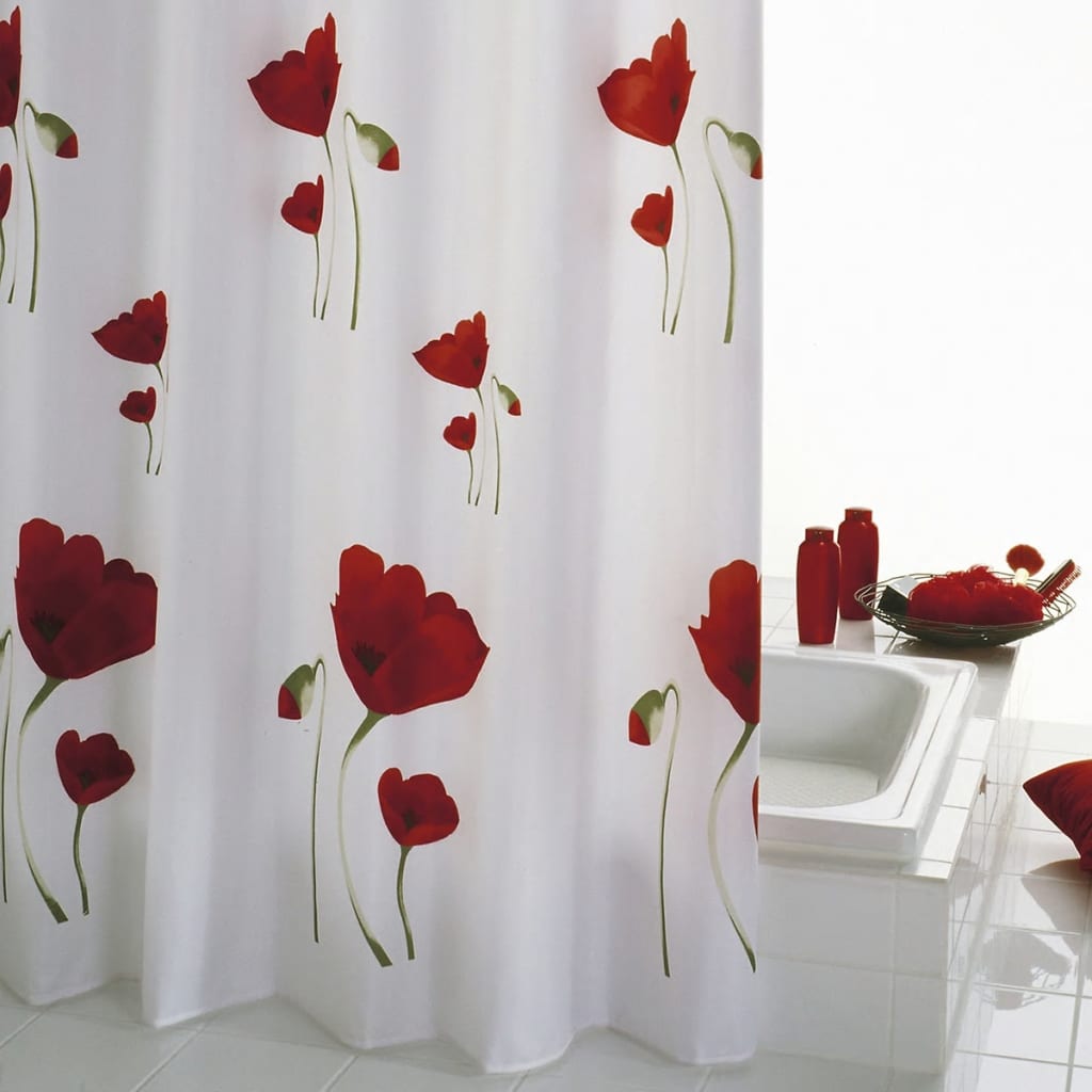 Rideau de douche Ridder Ridder Mohn 180x200 cm