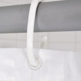 Rideau de douche ridder satin blanc 180x200 cm