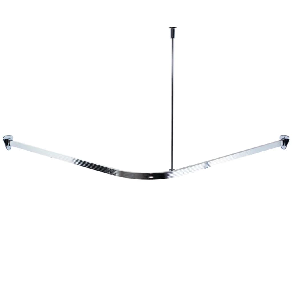 Rail de douche d'angle de ridder avec crochets Universal Chrome 52500