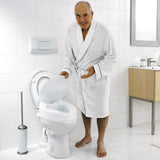 Siège de toilette Ridder avec couvercle 150 kg blanc A0071001