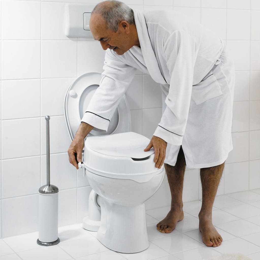 Siège de toilette Ridder avec couvercle 150 kg blanc A0071001