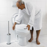 Siège de toilette Ridder avec couvercle 150 kg blanc A0071001