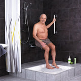 Handle de salle de bain Ridder Premium 30 cm en aluminium Chrome noir