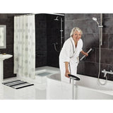 Handle de salle de bain Ridder Premium 30 cm en aluminium Chrome noir