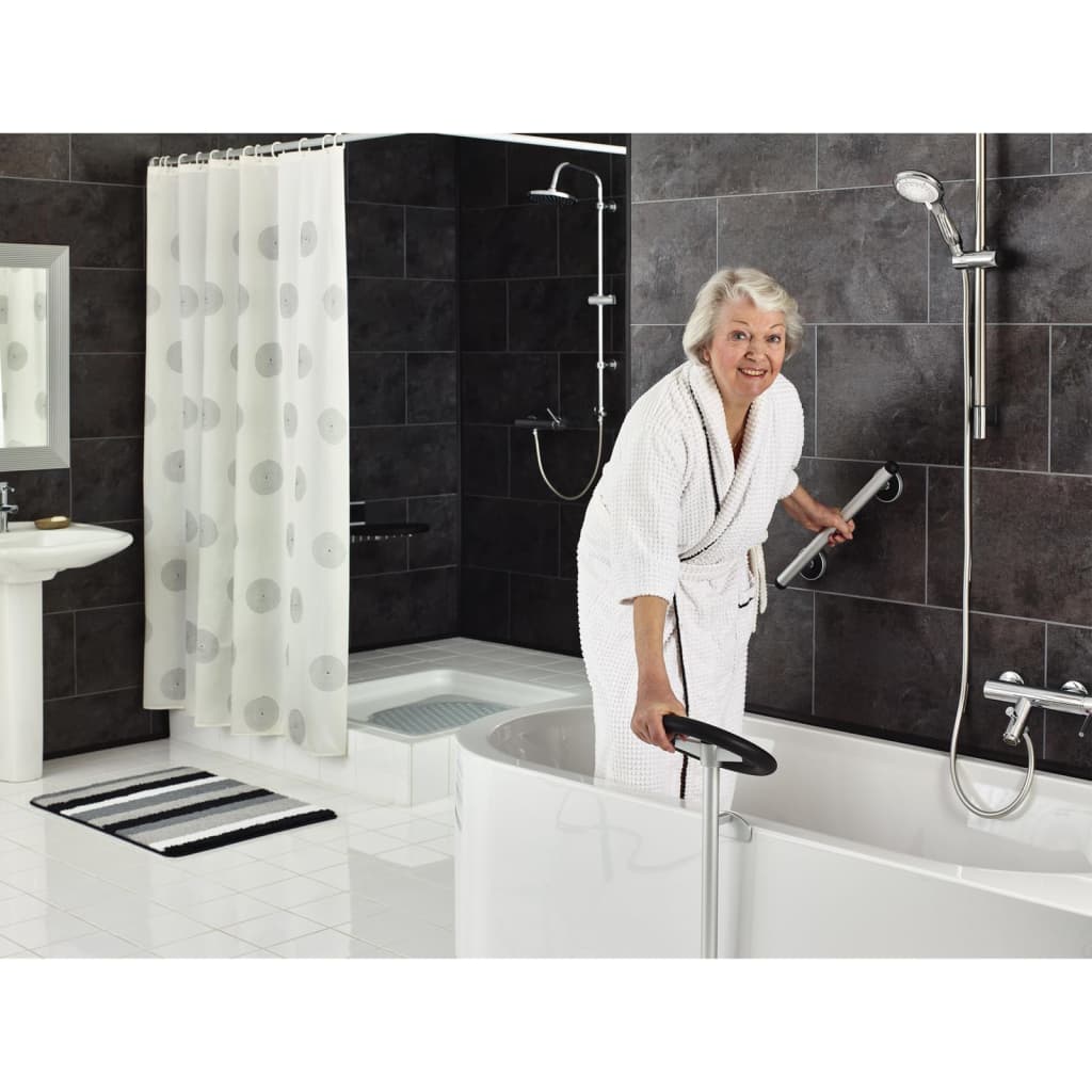 Ridder Ridder Salle de salle de bain Handle Premium 45 cm en aluminium argenté coloré