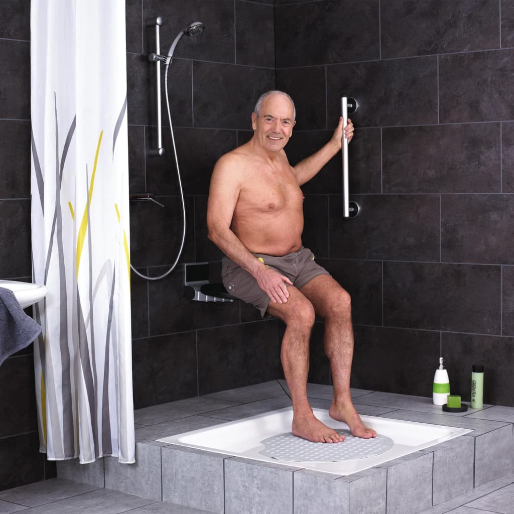 Ridder salle de bain poignée premium 60 cm en aluminium argenté couleur
