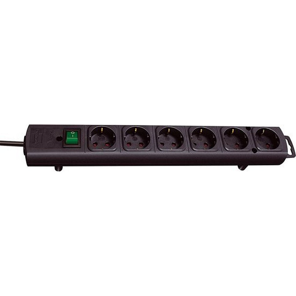 Prise de table Brennerstuhl 6 contacts noir