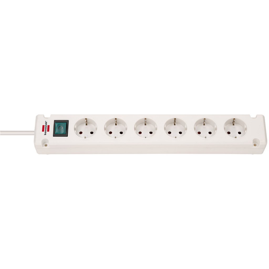 Brennenstuhl Brennenstuhl Bremounta Socket 6 fois Cable blanc