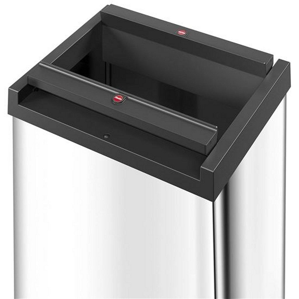 Hailo hailo waste bin big-box swing size L 35 l stainless steel 0840-111