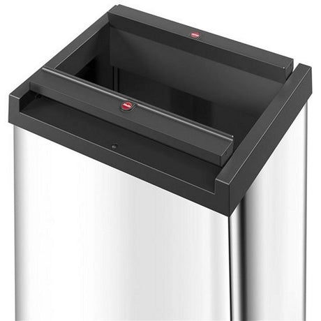 Hailo poubelle 0840-111 argent big-box swing l