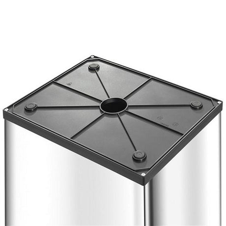 Hailo poubelle 0840-111 argent big-box swing l
