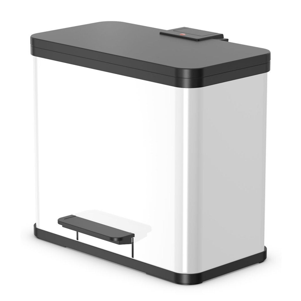 Hailo Hailo Pedal Bin Oko Duo Plus Größe L 17+9 L Weiß 0630-230