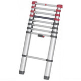 Échelle télescopique en aluminium Hailo t80 11 marches + barre de stabilisation 103-322 cm