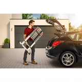 Échelle télescopique en aluminium Hailo t80 11 marches + barre de stabilisation 103-322 cm