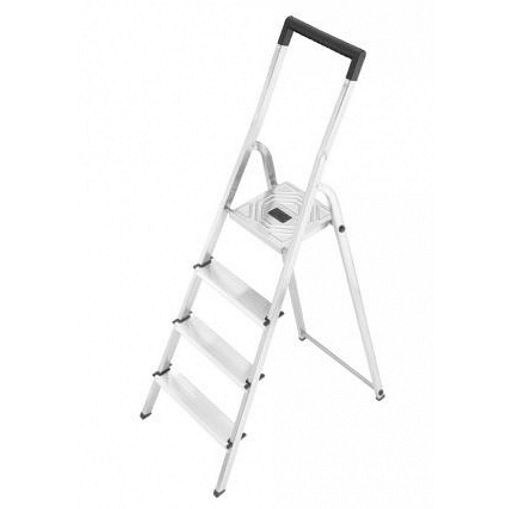 Hailo Hailo L40 Escalera de aluminio para el hogar Klustap 4 Pasos